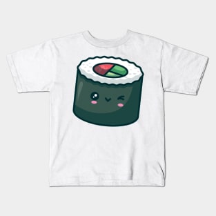 Sushi Roll Wink Kids T-Shirt